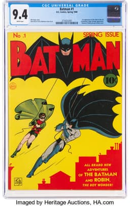 Batman #1 Spring Issue comic, CGC 9.4